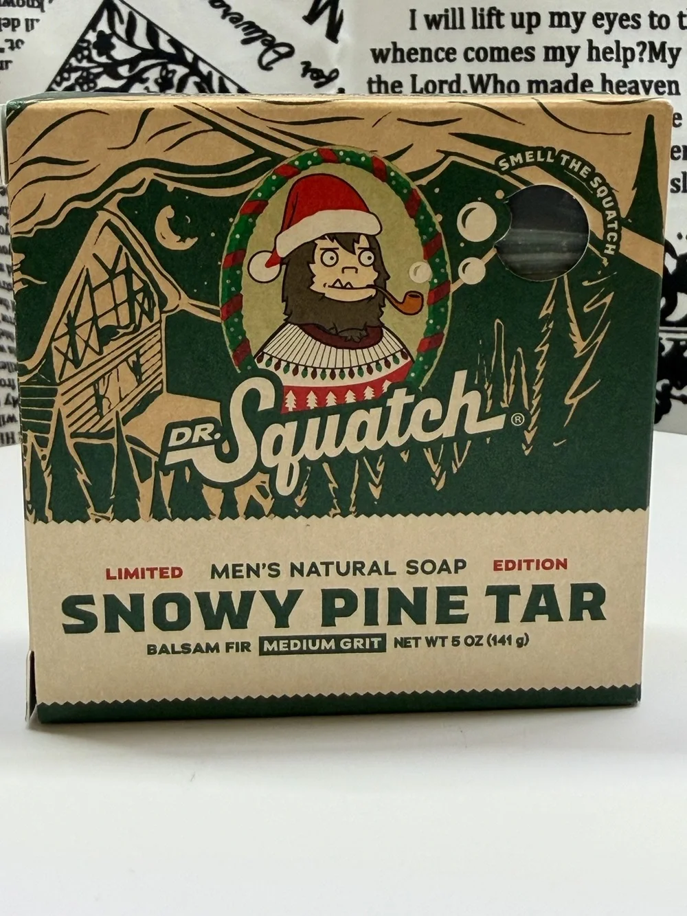 Dr. Squatch Snowy Pine Tar Men's Natural Soap